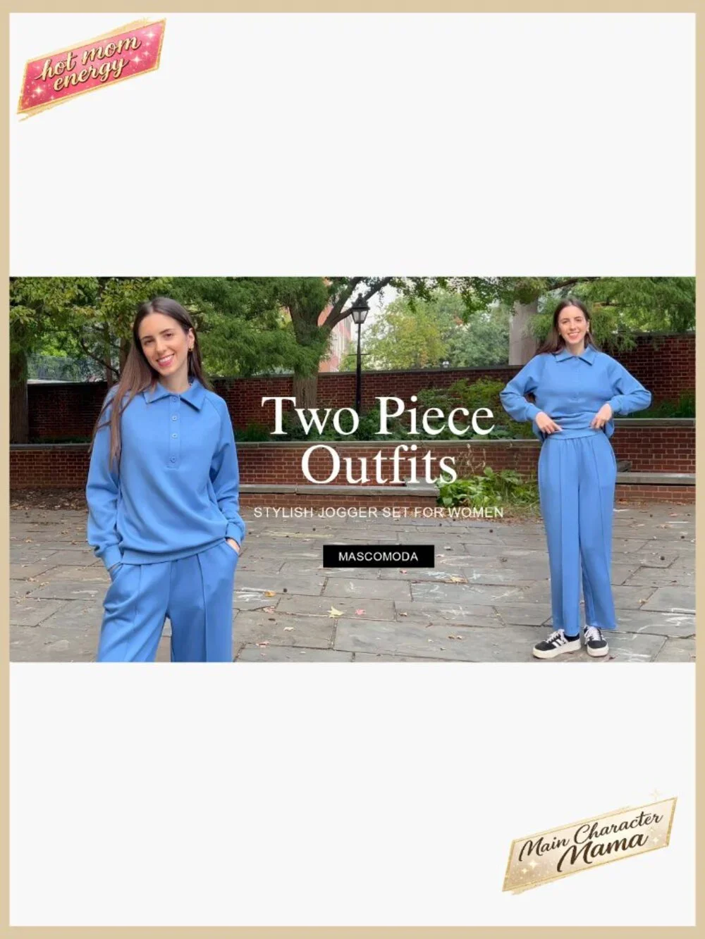 Quarter Button Sweatshirt Wide Leg Pants Lounge Set Long Sleeve Comfy Tracksuit - Picture 7 of 7